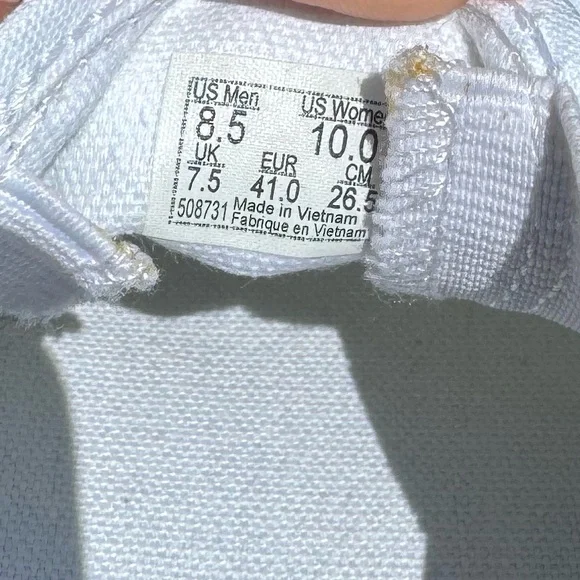 Vans Classic White Canvas Slip-Ons - Picture 6 of 6